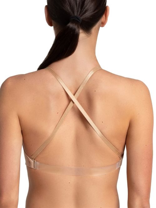 Capezio Bh Top Nude Med Klare Stropper Til Dans