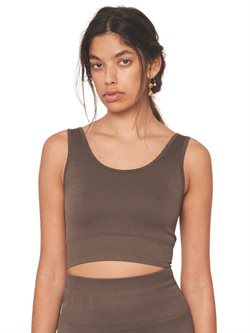 Seamless brun crop top fra Moonchild